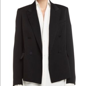 Vince Double Breasted Tuxedo Jacket